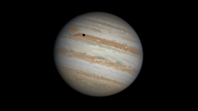 Knapp verpasst: Schatten von Jupitermond Io