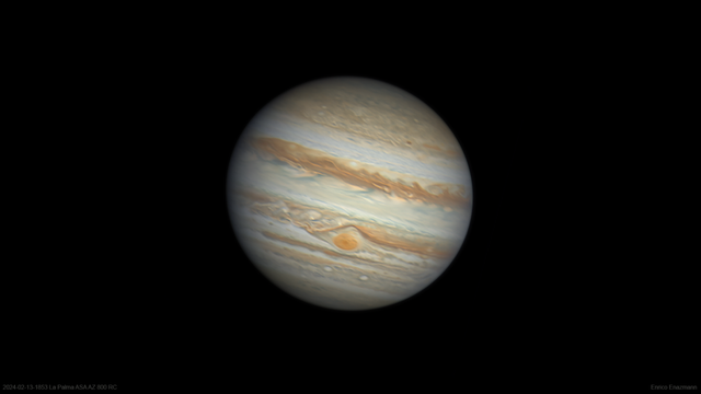 Jupiter aus La Palma vom 13. Februar 2024