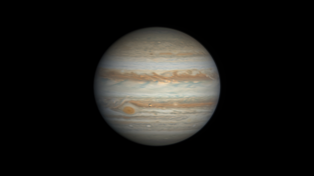 Jupiter mit 1 Stunde und 6 Minuten Belichtungszeit!