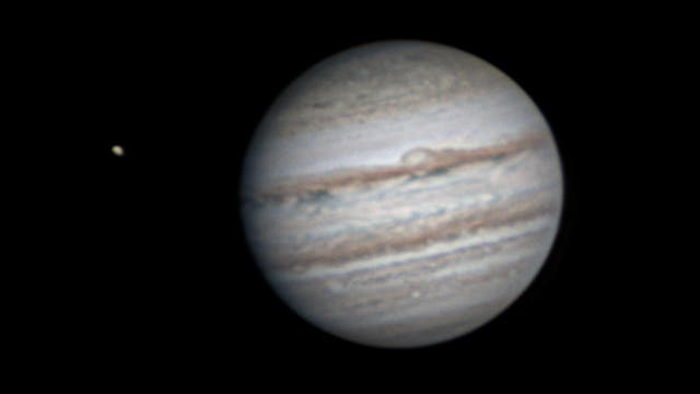 Jupiter und ein halber Ganymed