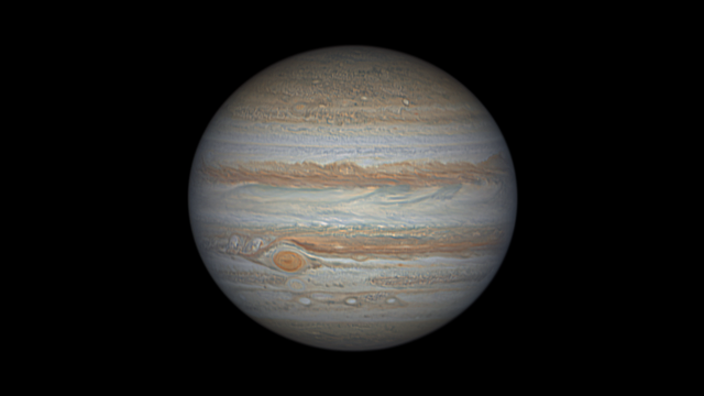 Extrem detailreiches Jupiterbild aus La Palma