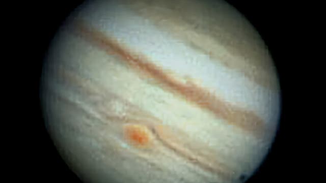 Jupiter RGB mit Schattenwurf von Io