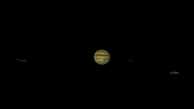 Jupiter mit Galileischen Monden