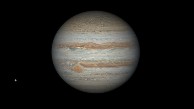 Ein weiteres detailreiches Jupiter Bild aus La Palma vom 10. Oktober 2023