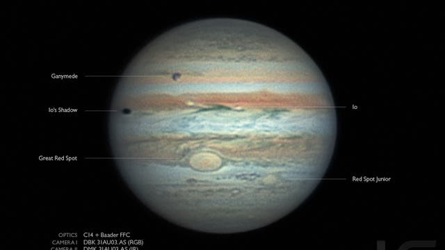 Jupiter mit Ganymed und Io