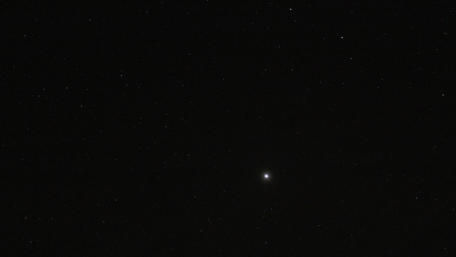 Jupiter im Sternbild Widder mit etwas längerer Brennweite