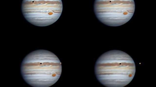 Jupiter mit Schatten von Io und GRF