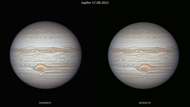 Jupiter am 17. August 2022