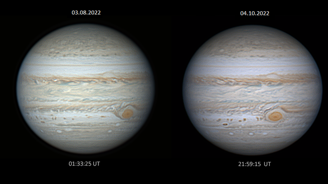 Jupiter im Vergleich