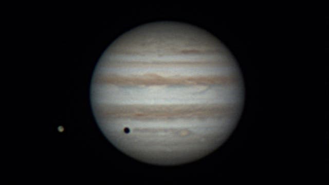 Jupiter mit Ganymed und Mondschatten