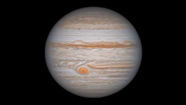 Jupiter mit Großem Roten Fleck (GRF)