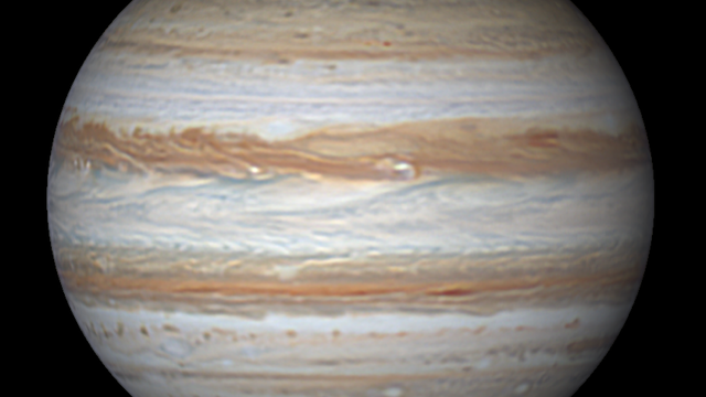 Jupiter 136 Minuten derotiert