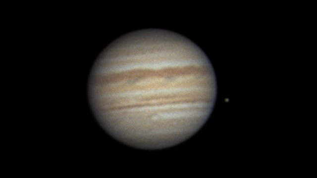 "Rückseite" von Jupiter mit Mond Io