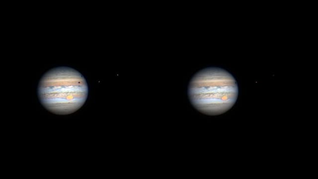 Doppelter Schattenwurf auf Jupiter