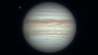 Jupiter und Ganymed am 17. Juli 2019