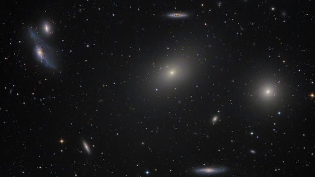 Messier 86, Messier 84, The Eyes