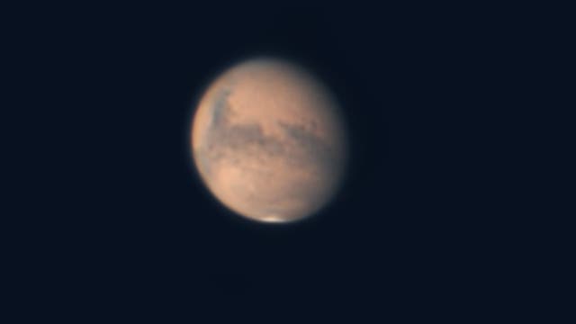 Mars bei Sonnenaufgang