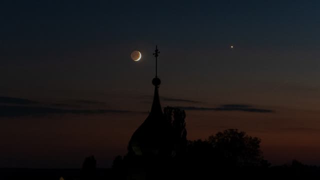 Mond und Venus am 16. Juni 2018