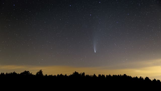 Komet Neowise im Erzgebirge