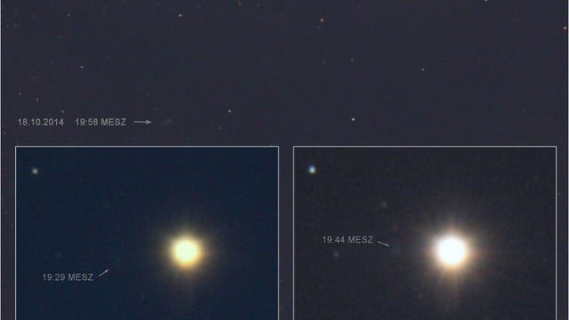 Komet C/2013 A1 Siding Spring beim Mars am 18. und 19.10.2014