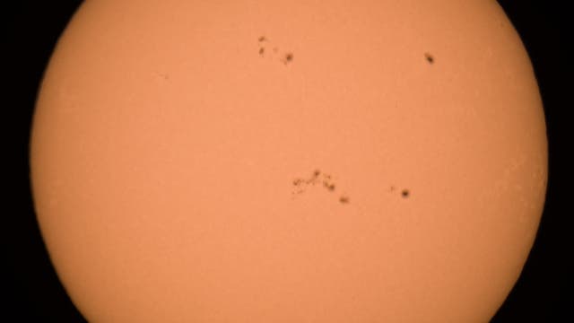 Sonne im Weißlicht am 22. Februar 2025