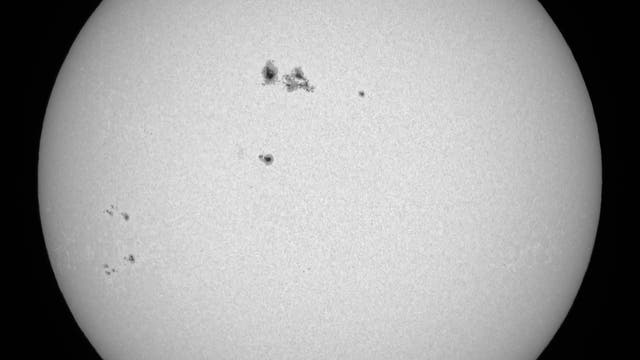 Ganze Sonne im Weißlicht am 8. November