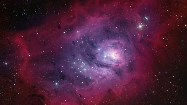 Messier 8 Lagunennebel in H-Alpha-LRGB