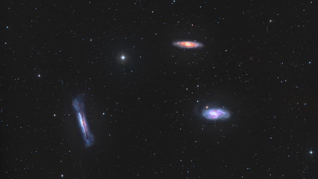 Leo Triplet  M65, M66, NGC3628