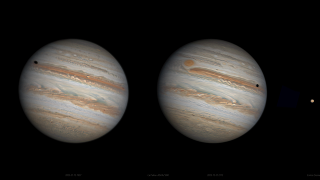 Die letzten beiden Jupiterbilder von 2023 aus La Palma 