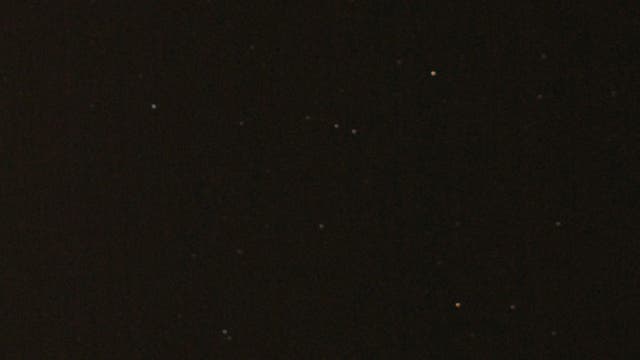 Komet Lovejoy, fotografiert mit einem Teleobjektiv