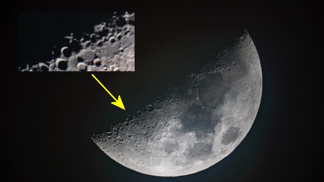 Das Mond-X am 3. Februar 2017