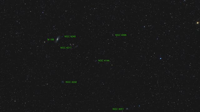 Messier 106 (Objekte)