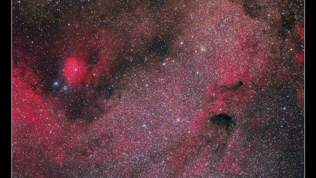 Milchstraßenwolke M24 mit den Dunkelnebeln Barnard 92 und 93