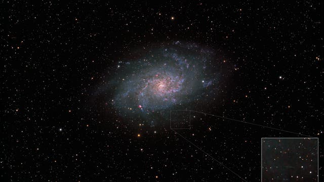 Messier 33 + unbekanntes Objekt