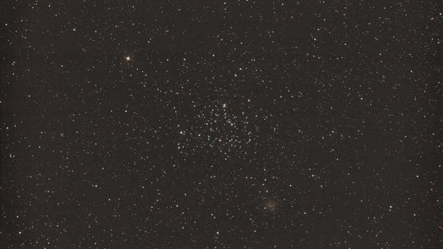 offener Sternhaufen M35 mit NGC 2158 im Sternbild Zwillinge (Gemini)