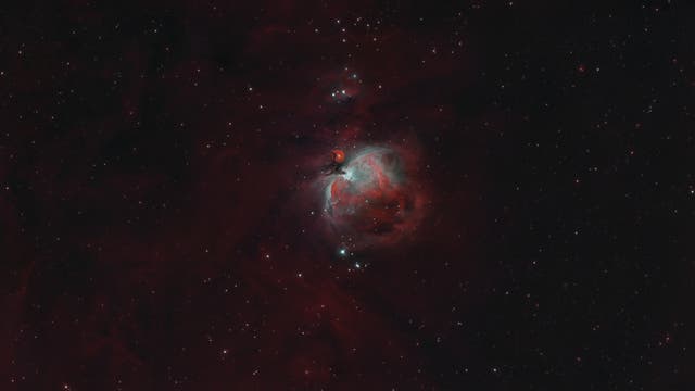 M 42 - Orionnebel mit Schmalbandfilter