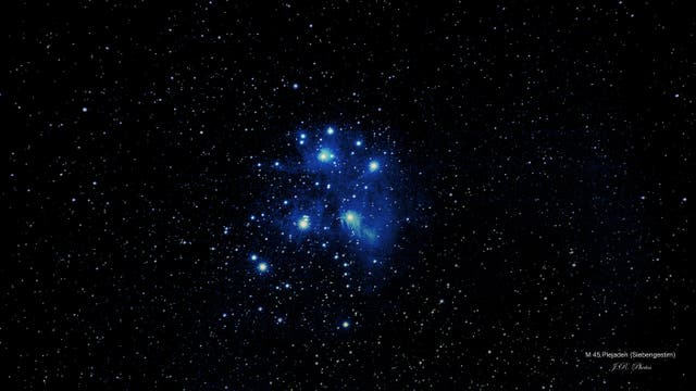 Messier 45 Plejaden (auch Siebengestirn oder Die Sieben Schwestern)