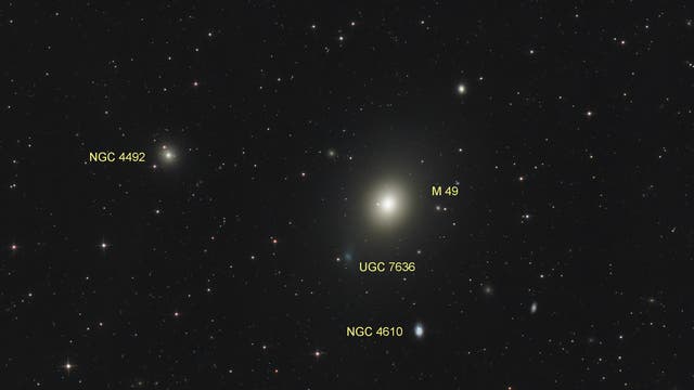 M 49 + UGC 7636 = Arp 134 (Objekte)