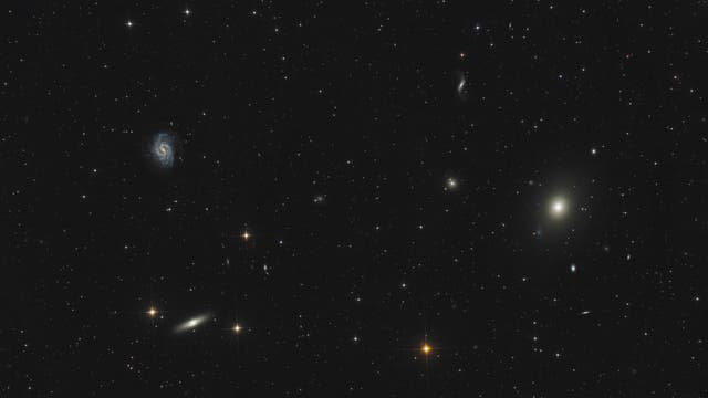 M 49, NGC 4526 und NGC 4535