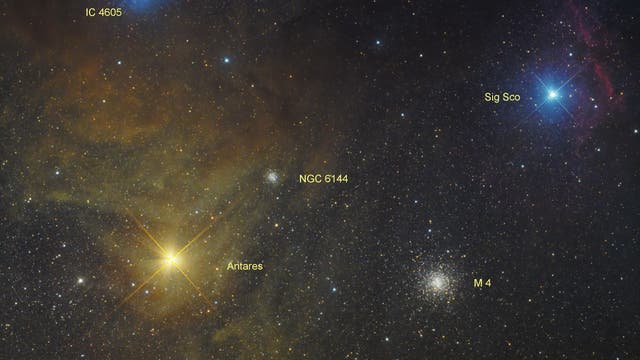 M 4  und Antares (Objekte)