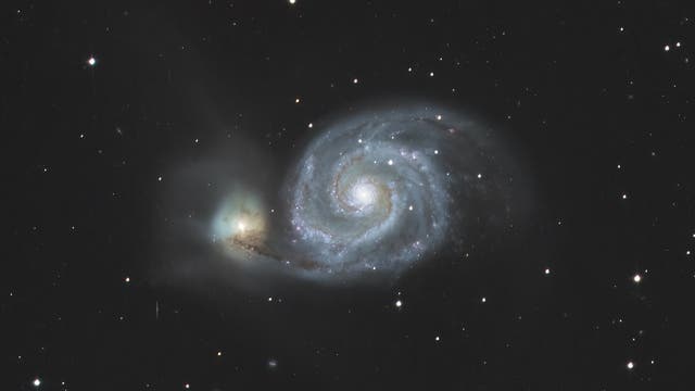 Messier 51 in Stadtnähe 