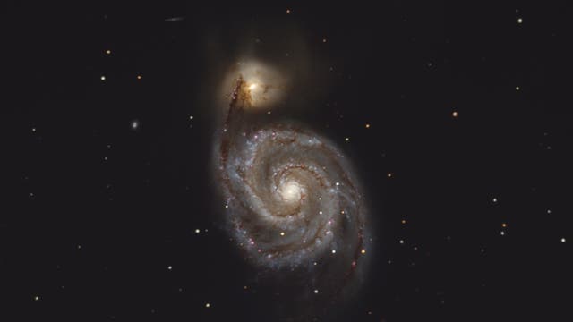 M 51 =  NGC 5194/5195 =  Whirlpool-Galaxie