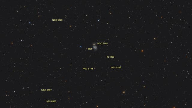Messier 51 (Objekte)