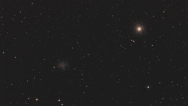 Kugelsternhaufen M53 und NGC 5053 im Sternbild Coma Berenices (Haar der Berenike)