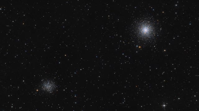 Messier 53 und NGC 5053 Kugelsternhaufen