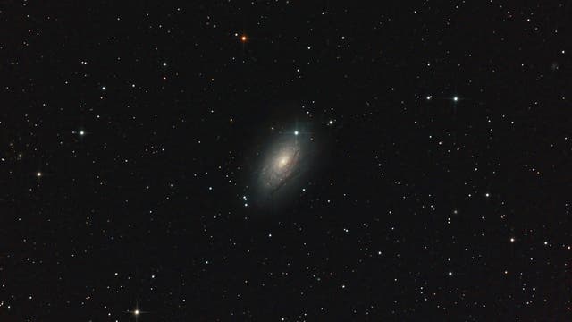 Sonnenblumen-Galaxie Messier 63 in den Jagdhunden
