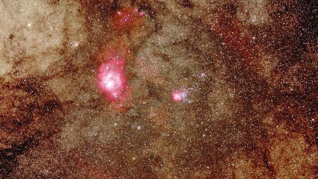 Region um Messier 8 und Messier 20