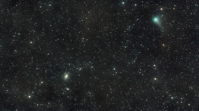 Messier 81, 82 und Komet Garradd