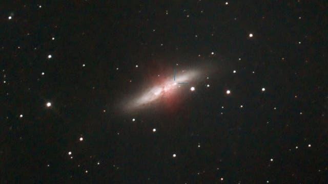 Galaxie M 82 mit Supernova