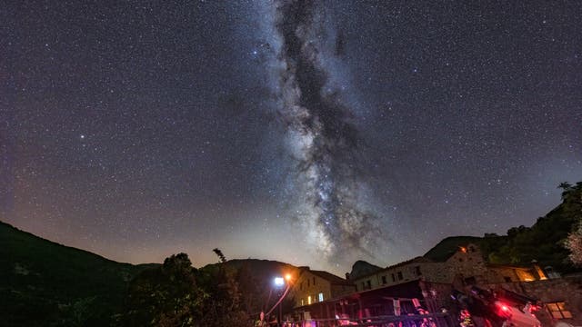 The Milky Way over the star party